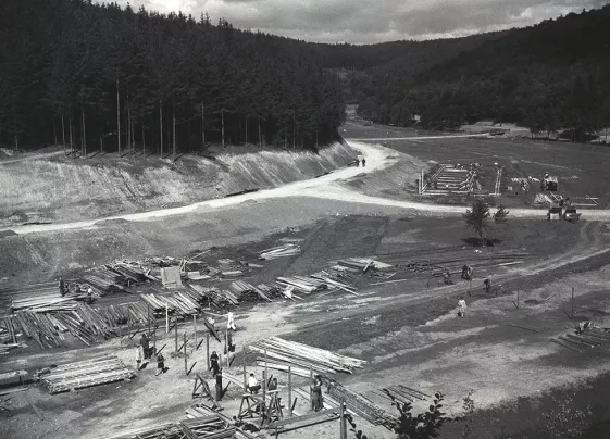 Mariánské (Gottwaldovo) údolí v roce 1946